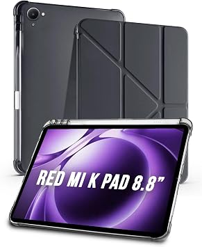 Redmi Pad Mini/Redmi K Pad 8.8” Uyumlu Tri Folding Kalem Bölmeli Uyku Modlu Akıllı Kılıf