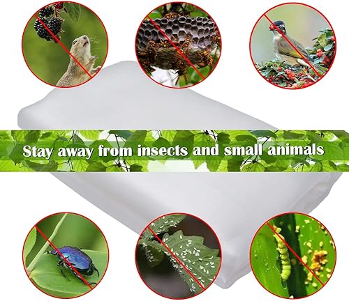 Miniatura 7 de Cubiertas de red para árboles frutales con cremallera para proteger de ardillas y pájaros, red grande para árboles frutales, protección de red,