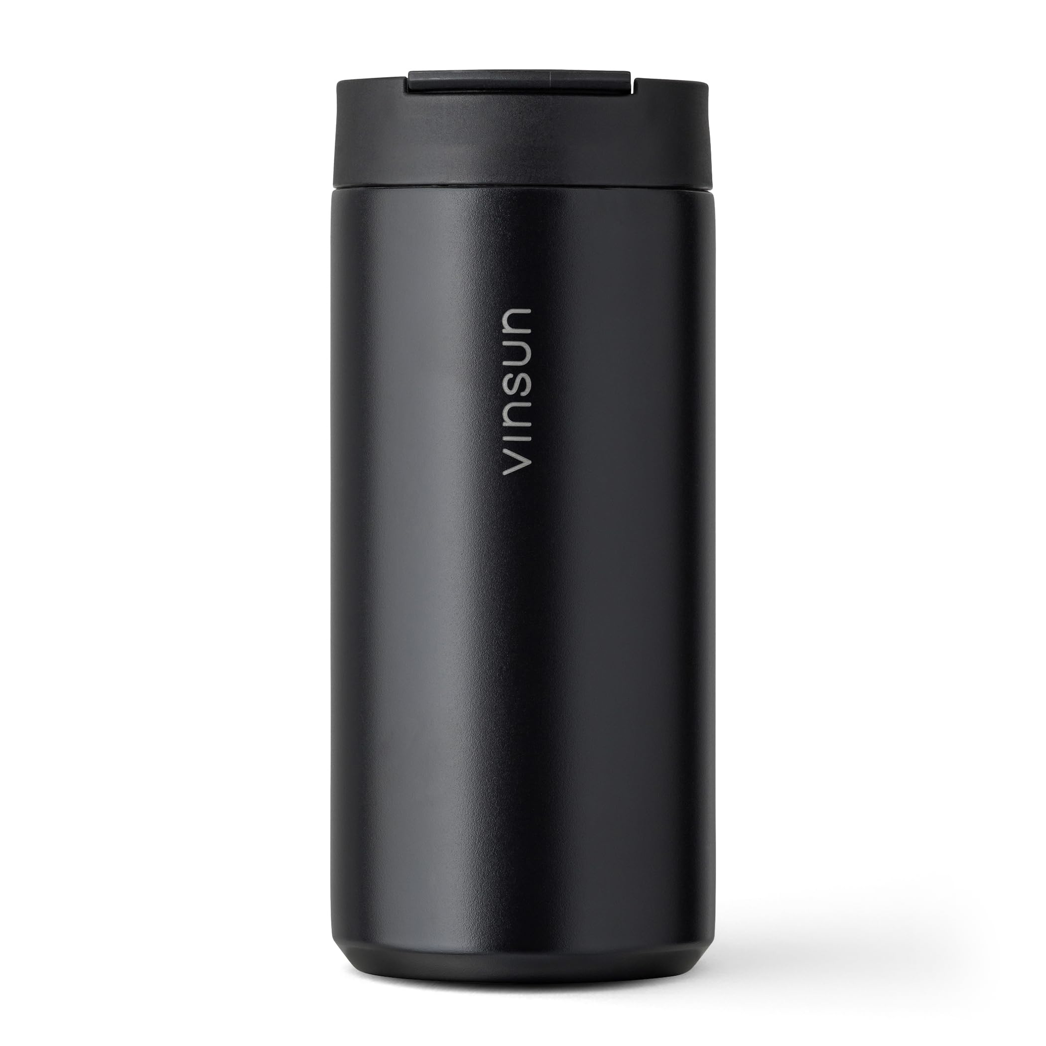 VINSUN Tazza Termica Caffe Viaggio 350ml - Acciaio Inox, a Prova di Perdite, Doppia Parete - Bevande Calde e Fredde - Bicchiere Termico con Coperchio