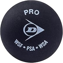 Dunlop 700108A Plastic Squash Ball, Size Standard (Black)