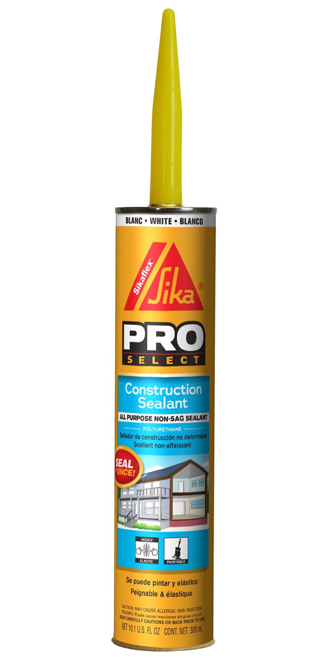 Sikaflex Construction Sealant, White. Paintable, All Purpose