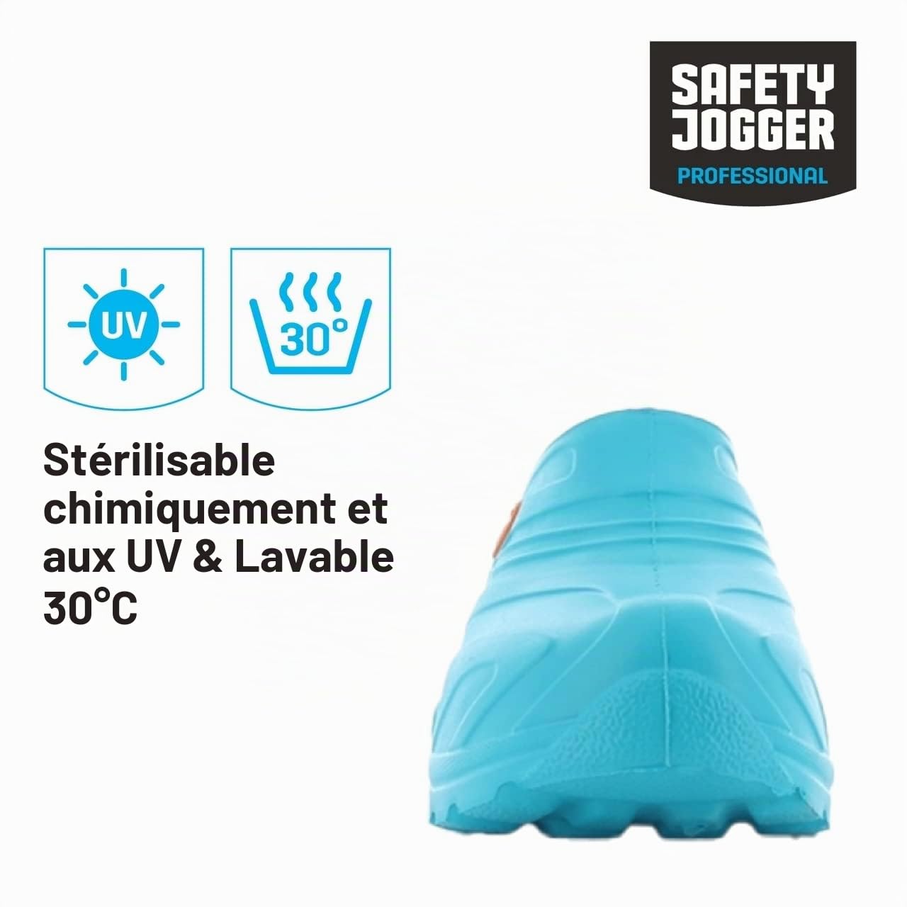 Oxypas Safety Jogger Sabot Léger Hommes et Femmes 37/38 EU - OXYVA - Sabots Antidérapants, Antibactériens, Antistatiques et Antifongiques, Chaussures de Sécurité, Vert