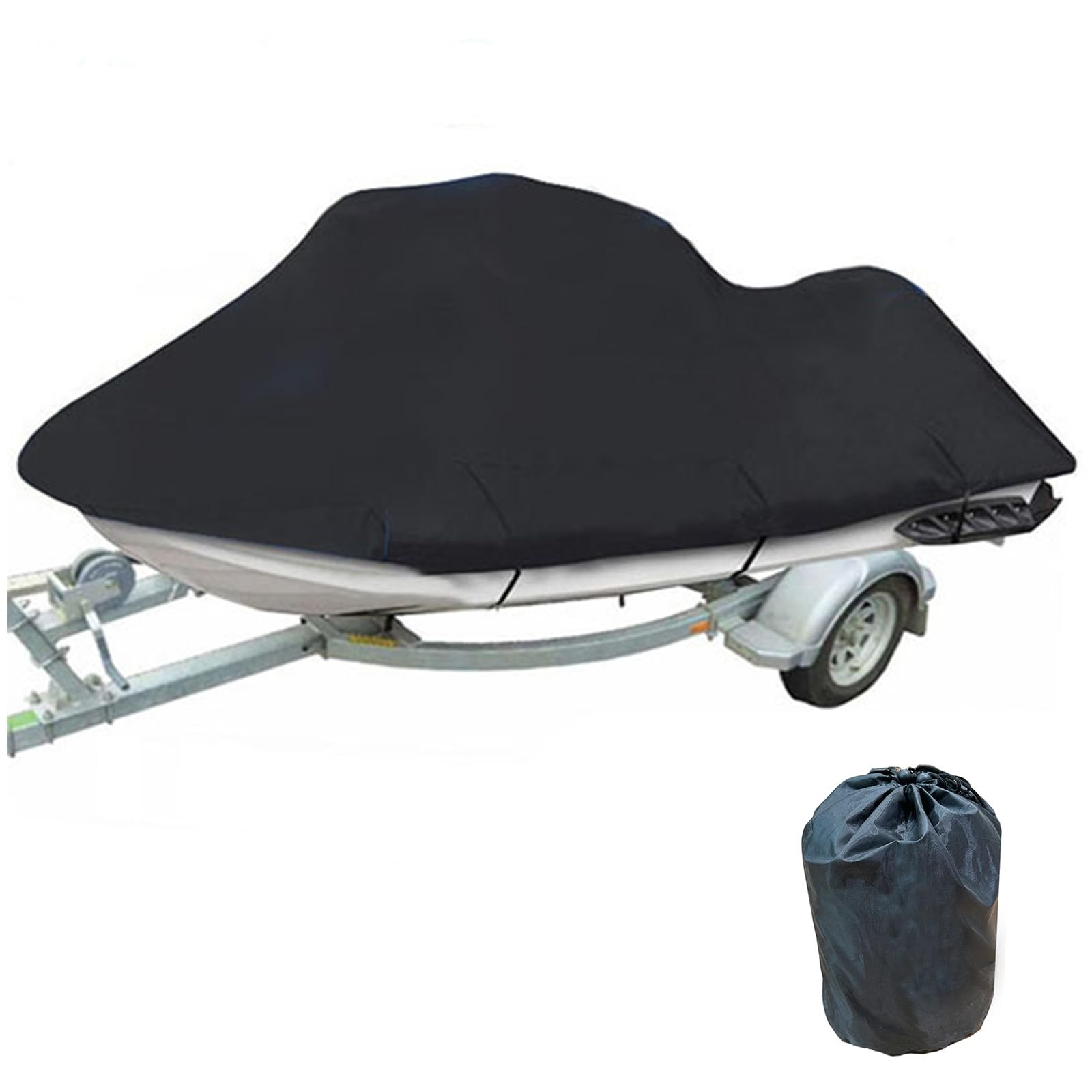 Telo Copertura Per Moto D'Acqua / Barca - Tessuto Oxford 600D Impermeabile - Taglia XL Blu E Nero