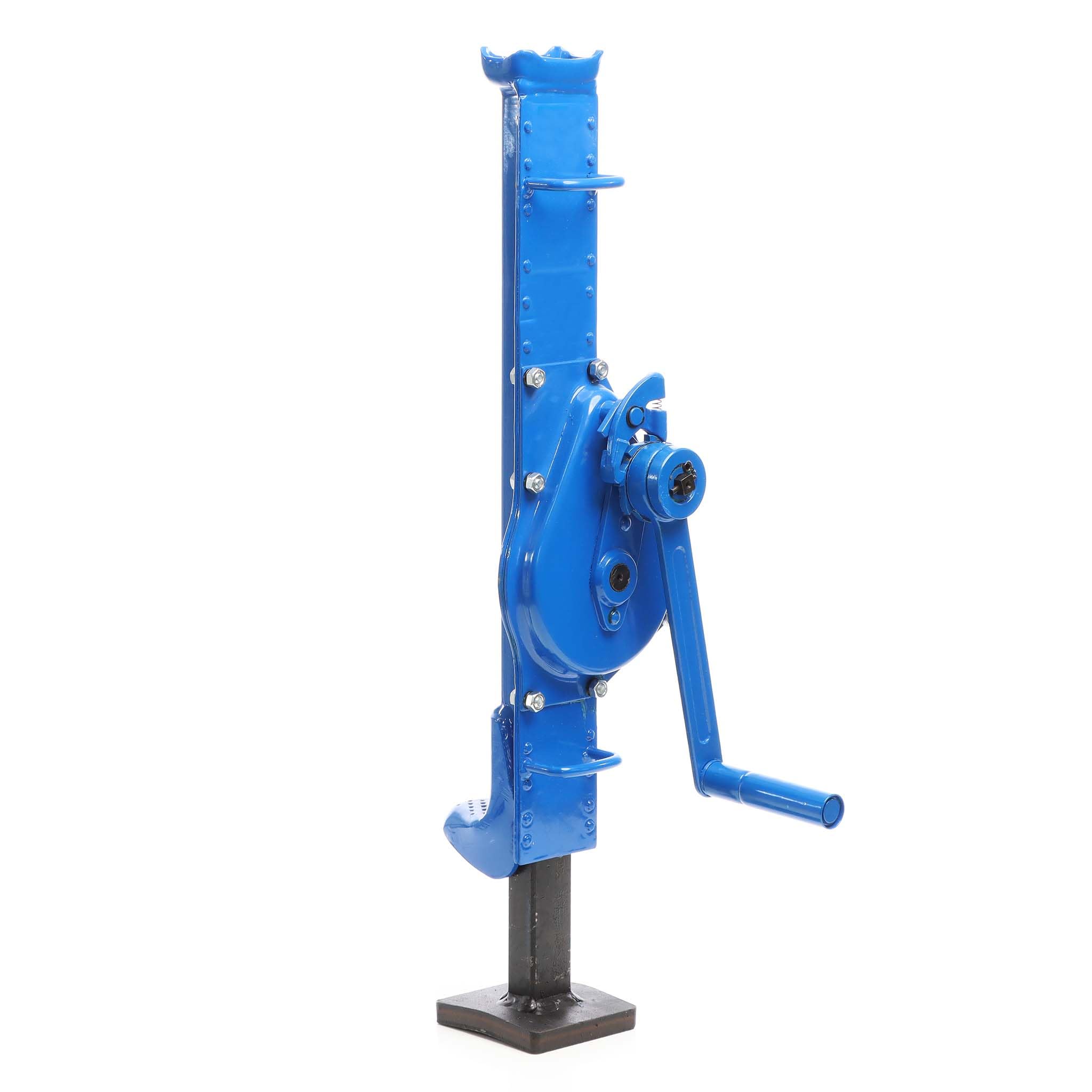 WilTec Cric à crémaillère 1500 kg Cric en Acier à Hauteur de 725 mm Hauteur de Levage de 350 mm