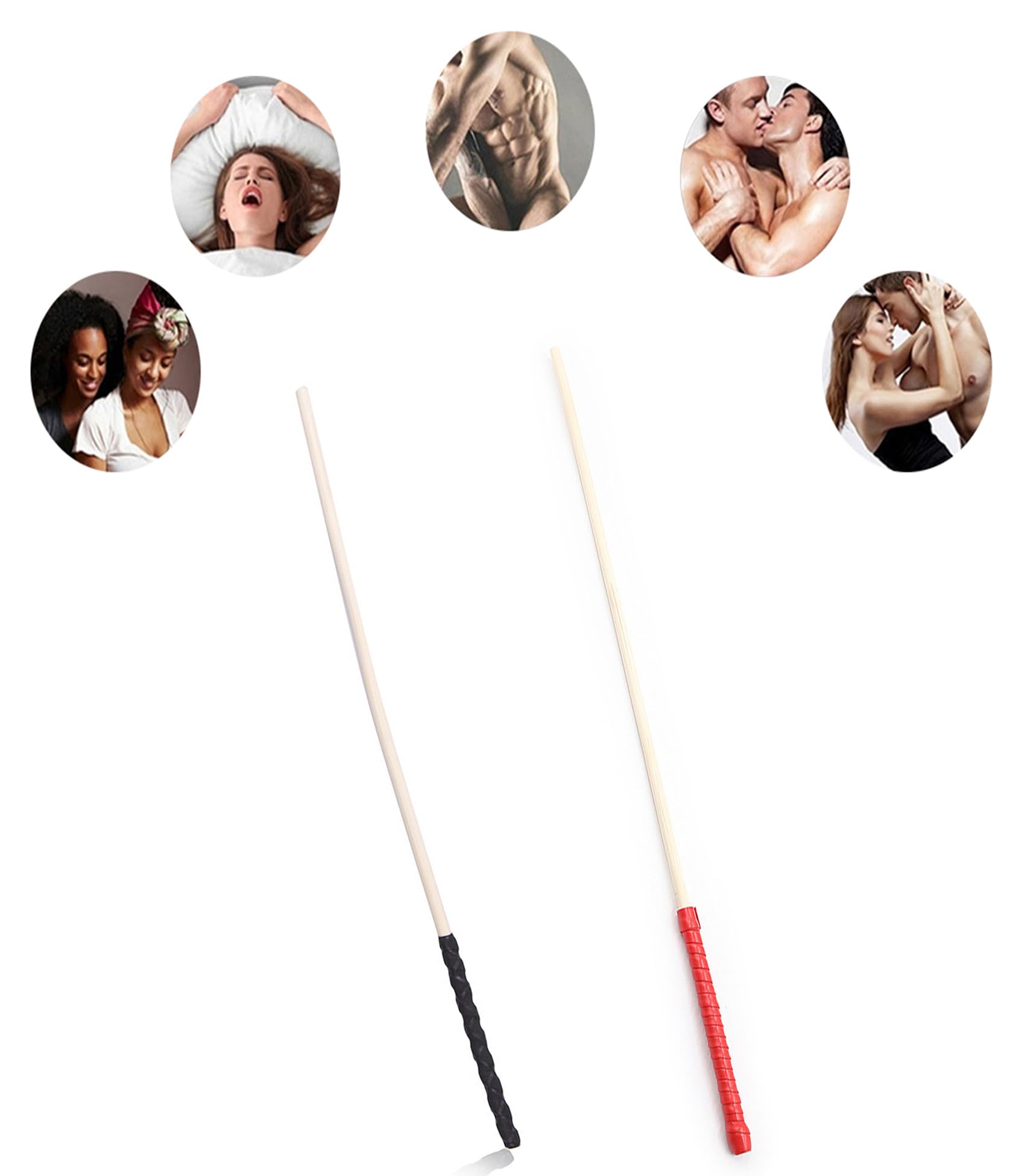 JINGHUA3 Látigo Flogger Látigo de Madera Dura Hilos de Ratán Fustas de Montar 60 cm Látigos de Coqueteo Fetiche Erótico Nalgadas Juego de Rol Esclavo SM Bondage BDSM Juguete Sexual (Negro) (Color : S