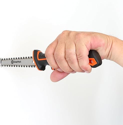 Miniatura 7 de GreatNeck 74030 - Sierra Jab de doble filo de 6 pulgadas, sierra para paneles de yeso, herramientas de tablero, mango de goma antideslizante,