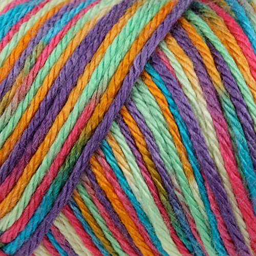 Caron Simply Soft Paints Yarn (4) Medium Worsted Gauge 100% Acrylic - 5Oz - Rainbow Bright - Machine Wash & Dry #TOP1