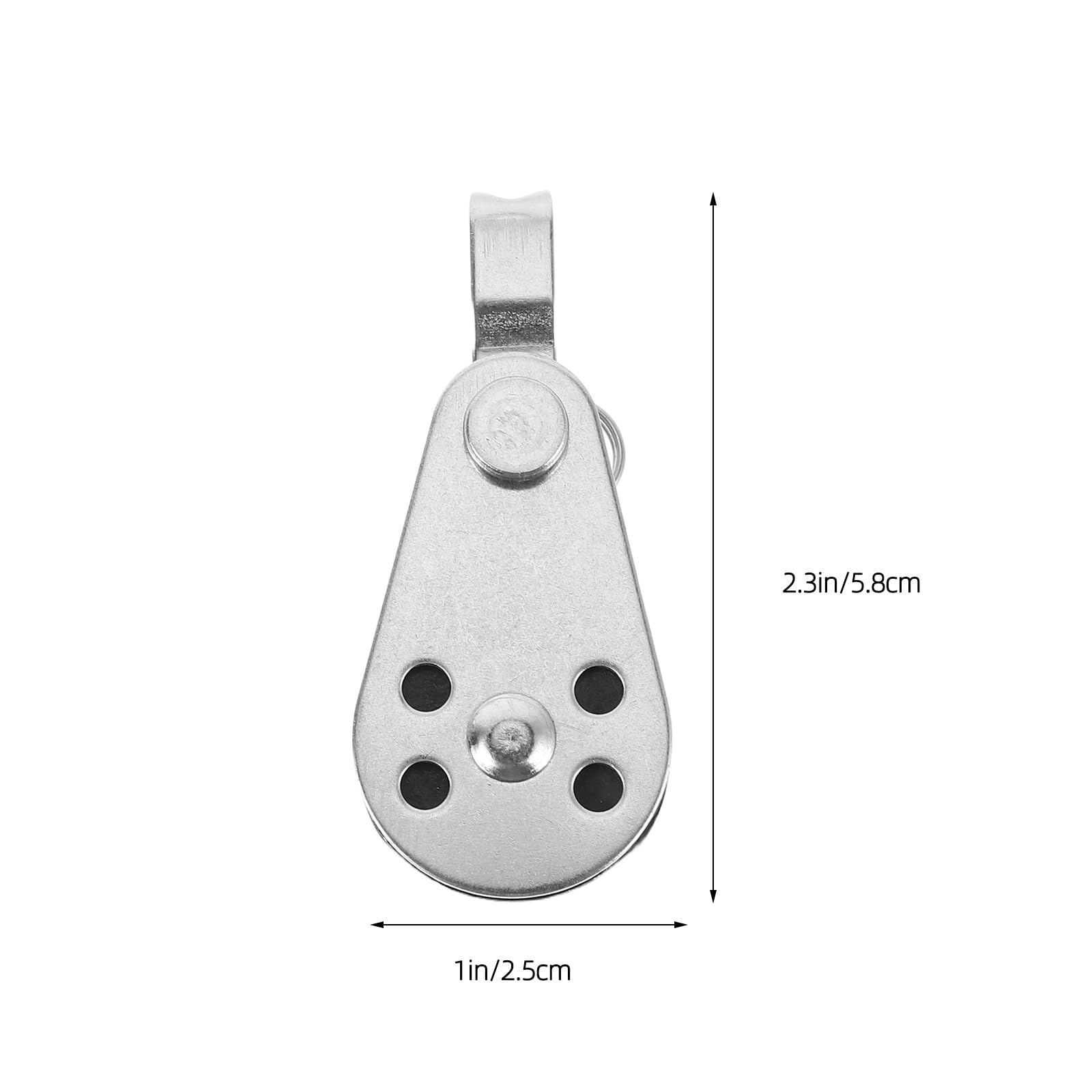 Toddmomy Set 4pezzi Bozzelli Marini in Acciaio Inossidabile e Nylon, Carrucola per Barca a Vela Resistente per Kayak e Uso Marino, Migliora Controllo e Stabilità