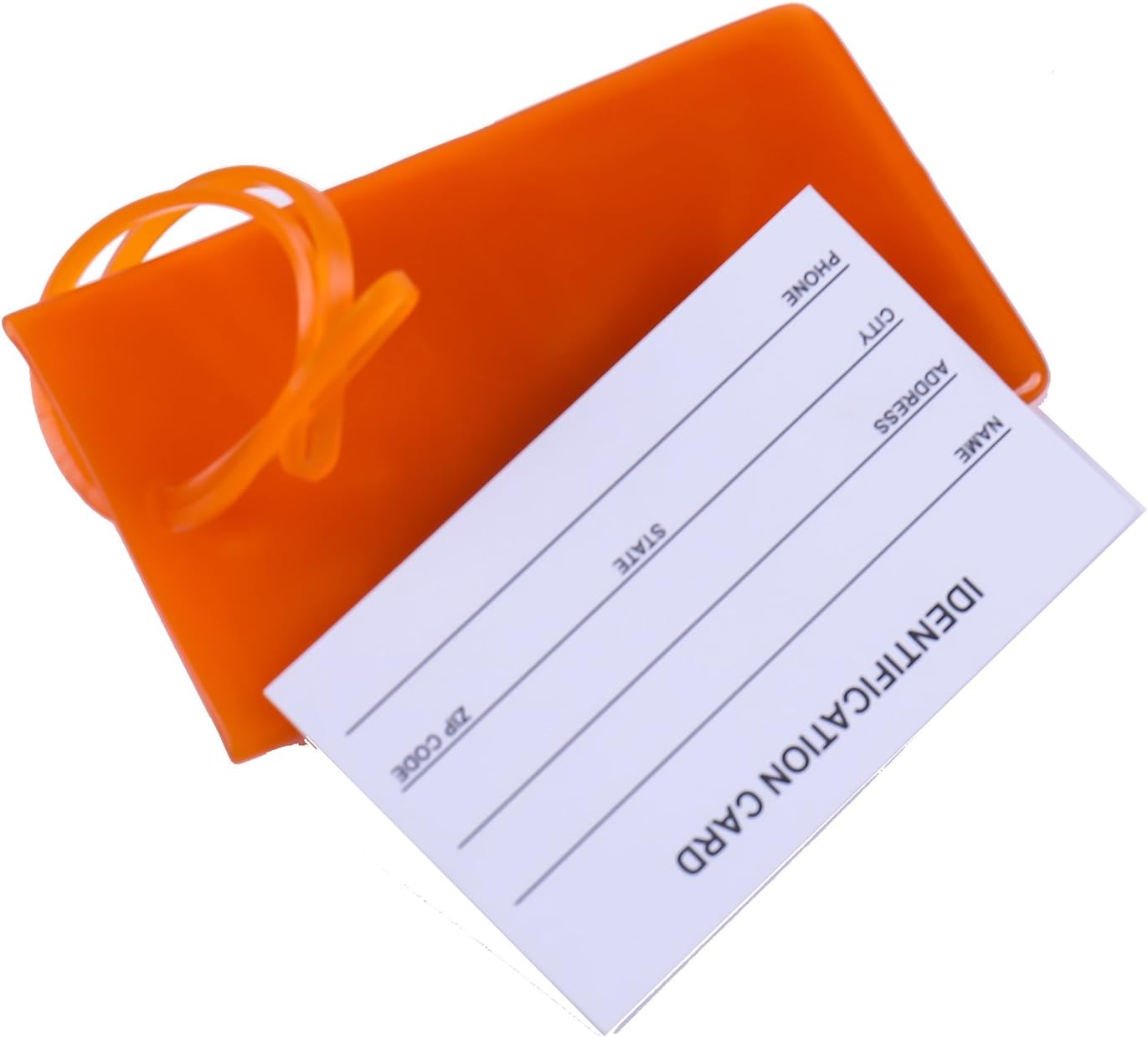 AI-DEE Flexible Travel Luggage Tags - Name ID Labels Set for Suitcases - 2 Pack image 3
