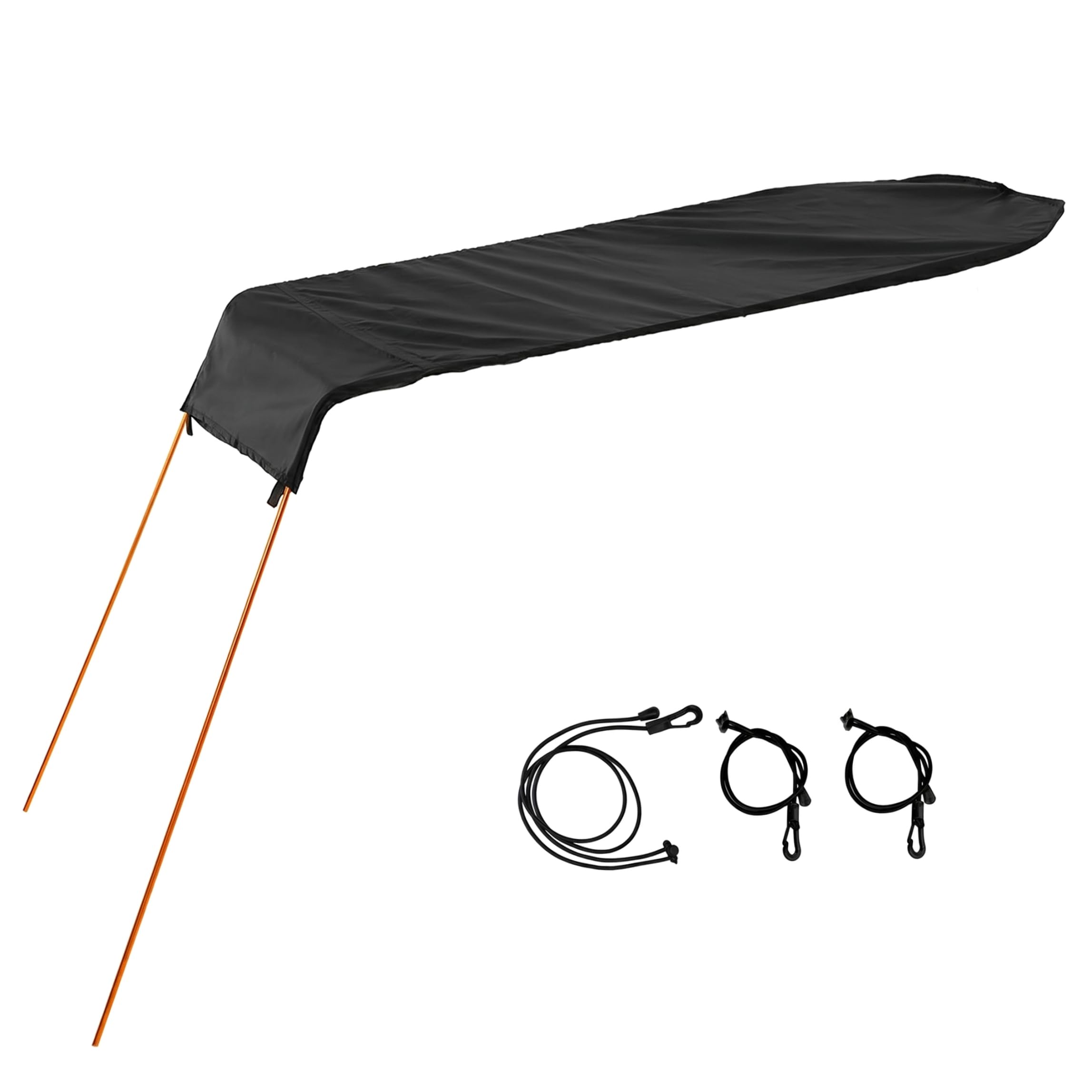 Tettuccio per Kayak, Parasole per Kayak, in Tessuto Oxford Impermeabile e Resistente agli Strappi, Protezione Solare e Pioggia Facile da installare per Canoa, gommoni, Nero