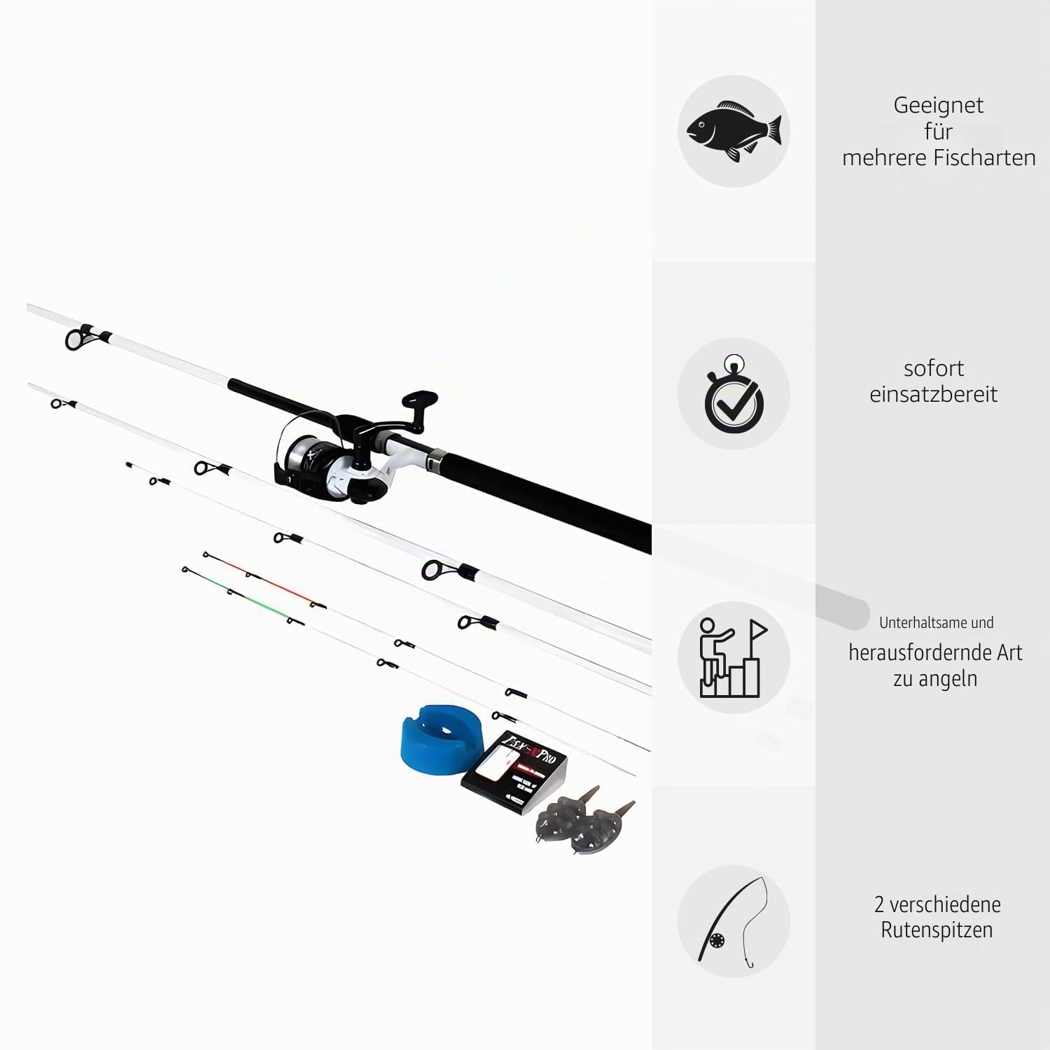 Komplettes Method Feeder Set 3,30m + 3000er Rolle - Angelbegeisterte Werden Sich über Langlebigkeit und Präzision freuen