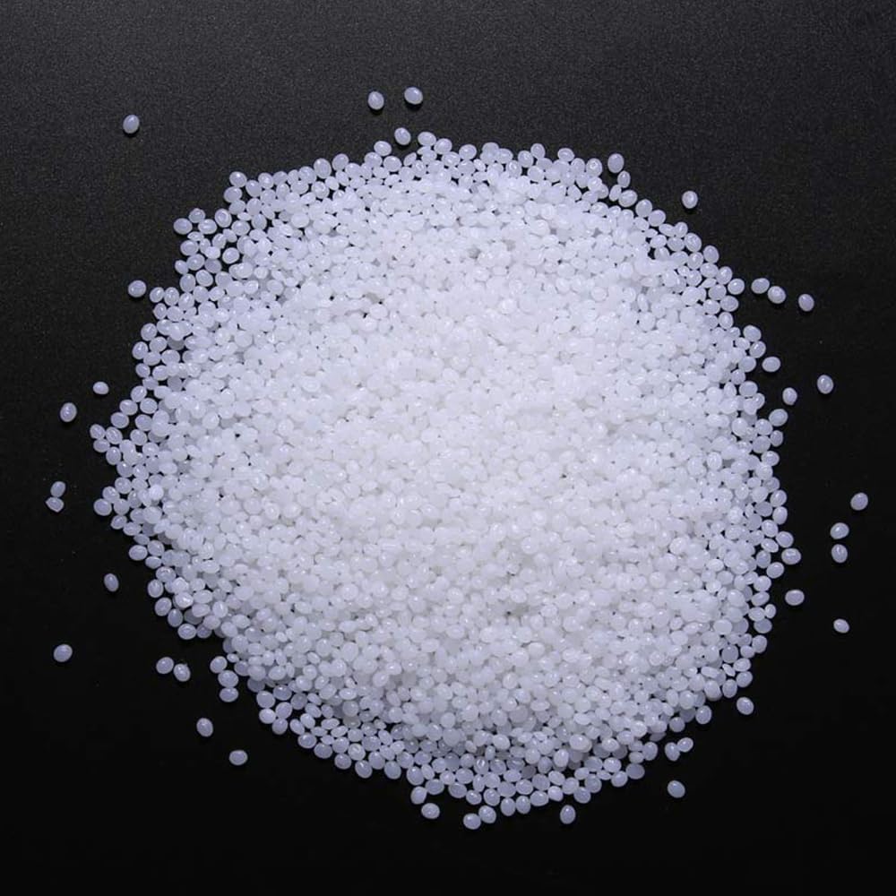 50g-1500g Moldable Plastic Pellets Crystal Soil Tumbling Media Reusable Thermal Beads for Handmade Crafts DIY Ceramics Tools (White,300g)