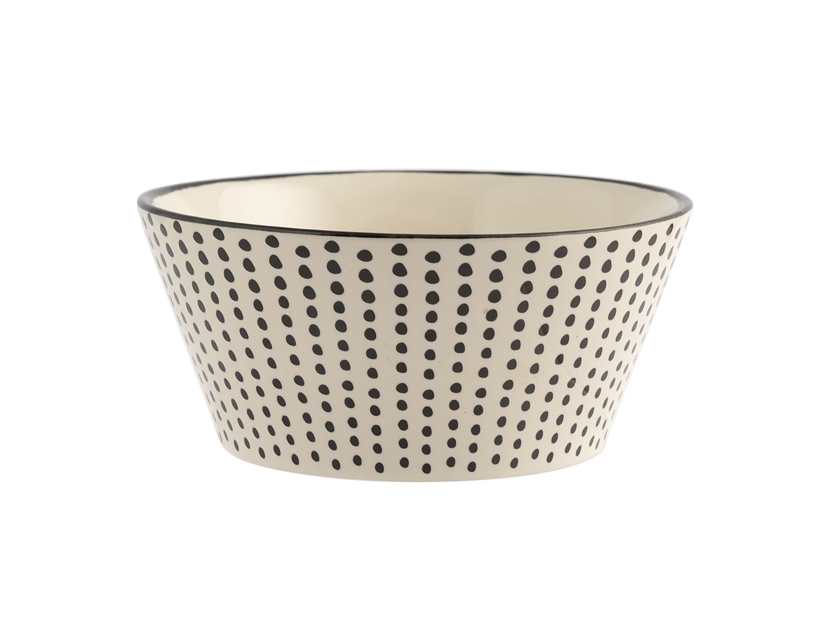 Set de 6 tazas jumbo de desayuno 340 ml – H&H línea Vhera – Decoración en blanco y negro, estilo atemporal