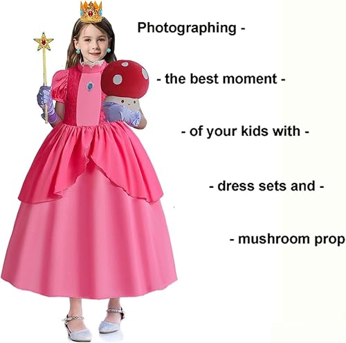 Miniatura 5 de Vestidos de princesa para niñas, disfraz de princesa, cosplay, fiesta de Halloween, accesorios de vestir, corona