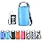 OMGear Waterproof Dry Bag Backpack Waterproof Phone Pouch 40L/30L/20L/10L/5L Floating Dry Sack For Kayaking Boating Sailing Canoeing Rafting Hiking Camping Outdoors Activities (Light blue2, 5L)