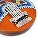 African Mbira, Thumb Piano, Professional Portable Musical Instrument, 7 Key Handmade Wooden Keys Coconut Shell Thumb Piano fo