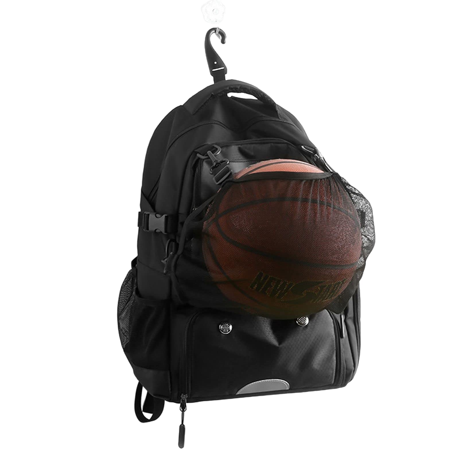 FANDARE Sac à dos de basket-ball Grand sac de sport avec poche à balles séparée & Compartiment chaussures Sacs à dos pour 15,6 pouces ordinateur portable pour le football, Volley-ball,Voyager,Étudiant