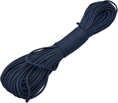 100ft Type III 7 Strand Core Paracord 550 Parachute 40# Navy Blue