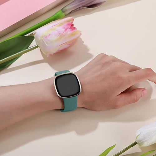 Miniatura 5 de GEAK Paquete de 15 correas compatibles con Fitbit Versa 4Versa 3Fitbit SenseSense 2, correa de repuesto suave impermeable para reloj deportivo