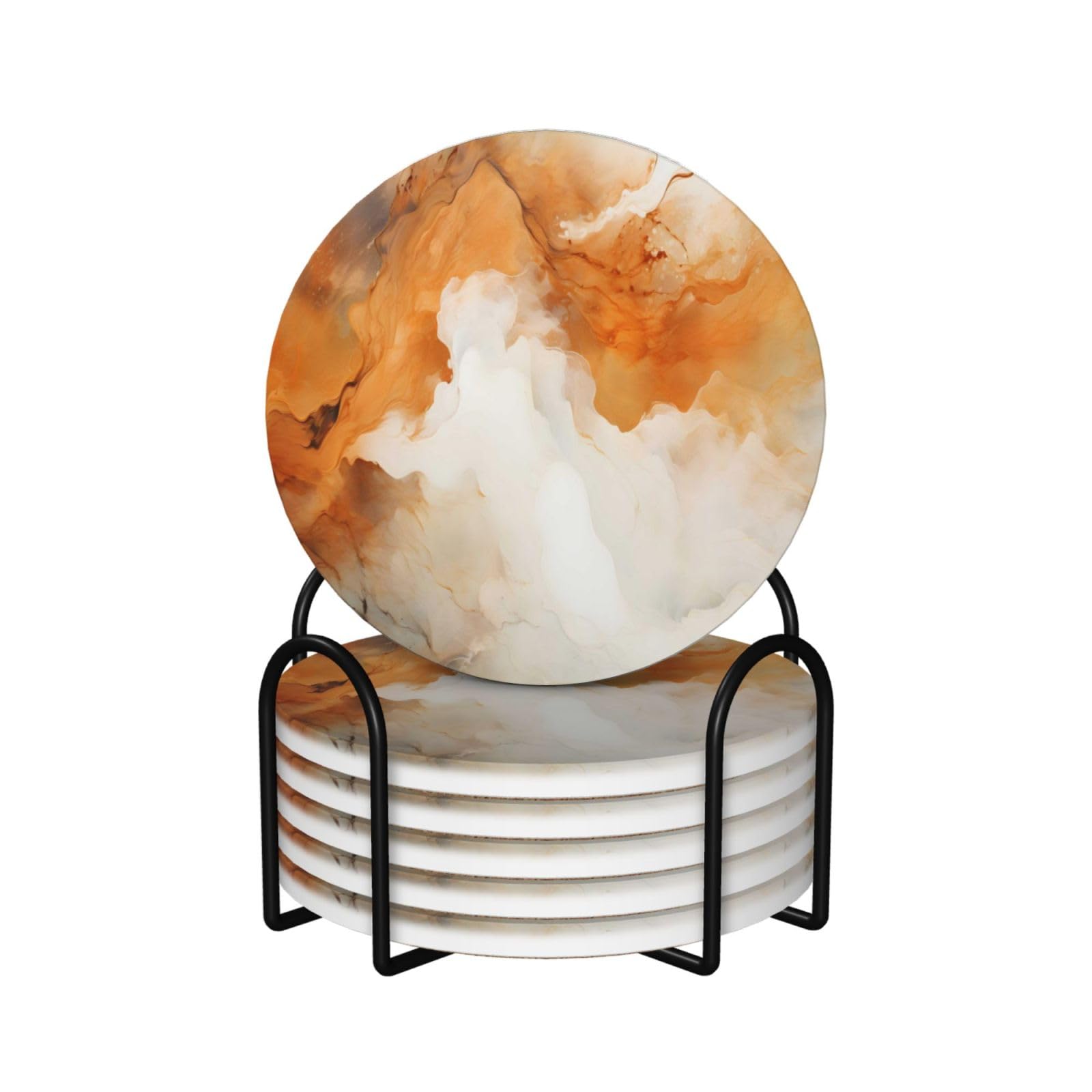 Dessous de verre en céramique avec dos en liège anti-rayure de table