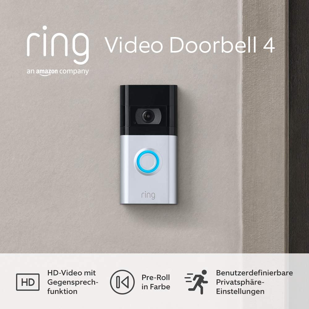 Zertifiziert und generalüberholt Ring Video-Türklingel 4 Akku (Video...