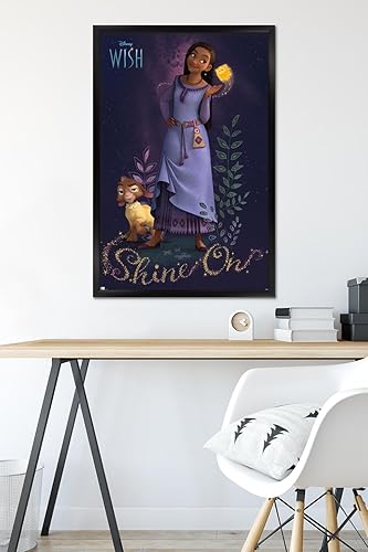 Miniatura 35 de Trends International Disney Wish Asha - Póster de pared, 22.4 pulgadas de largo x 14.7 pulgadas, versión enmarcada en blanco