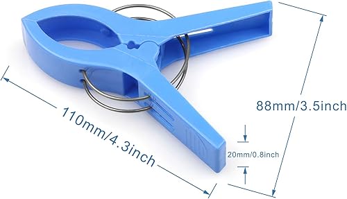 Miniatura 6 de Clips para toallas de playa, paquete de 16 abrazaderas de clips grandes, pinzas para ropa, soporte para toallas de playa