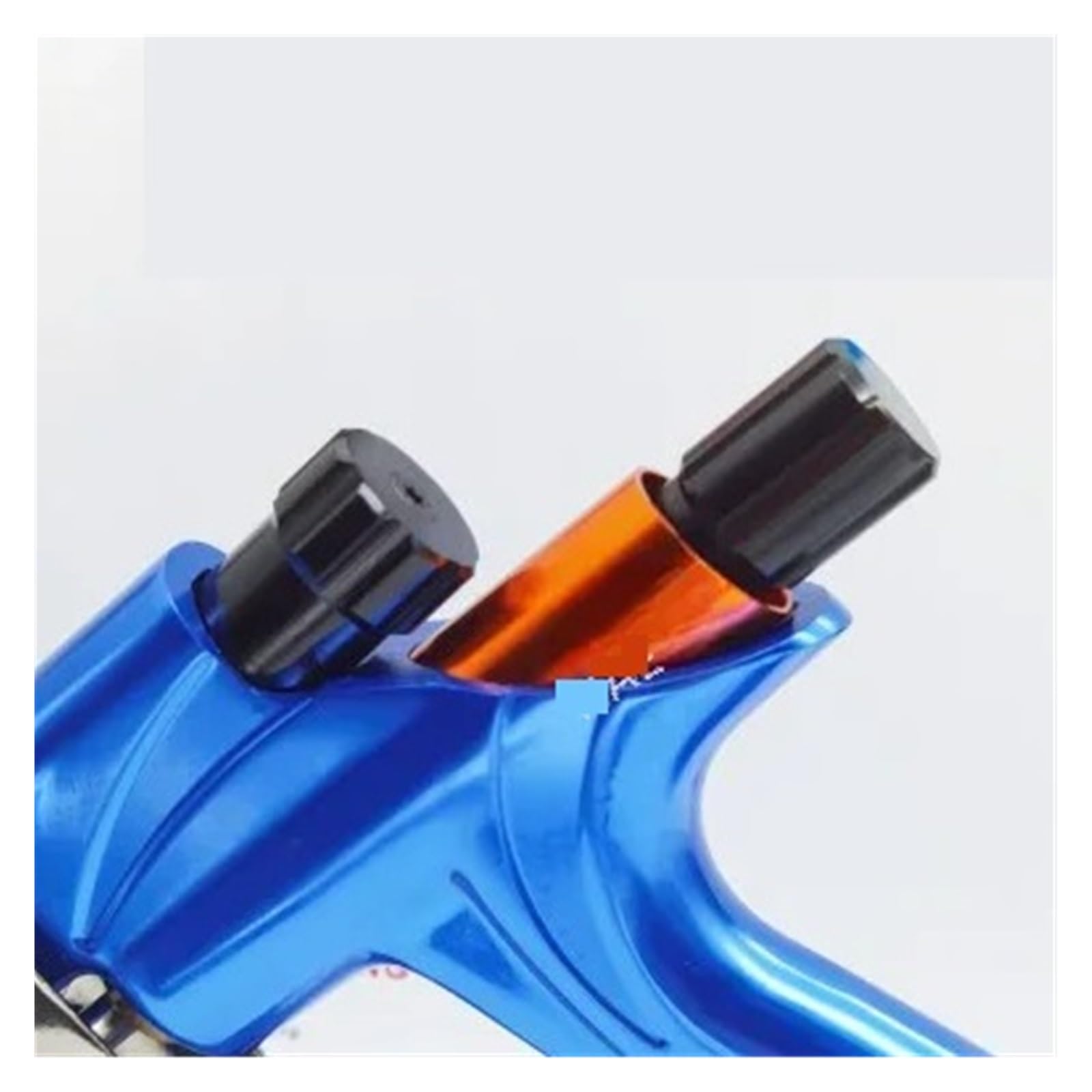Wysokiej Klasy Pistolet Natryskowy 1.3mm Dysza Ze Stali Nierdzewnej Na Sprężone Powietrze Do Samochodu Malowania Farbą Natryskiwania Bezbarwnego Wysoka Precyzja Atomizacji(Black orange 1.3MM)