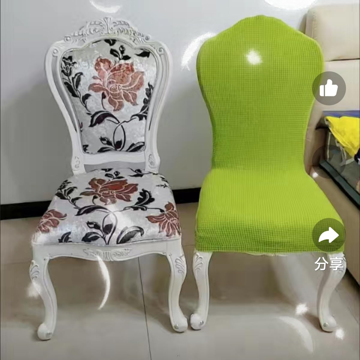 Amazon.com: XGANGM Round Back Dining Chairs Slipcovers Set