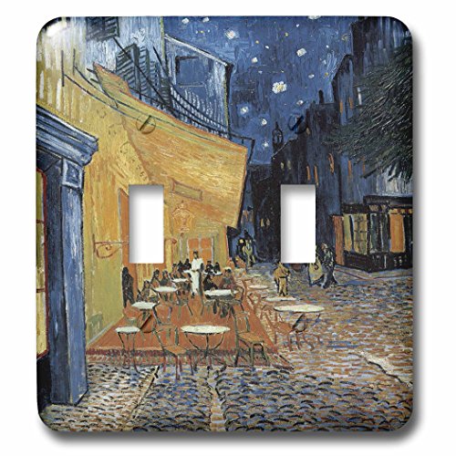 Double interrupteur déco Van Gogh pour remplacer les plaques blanches ternes