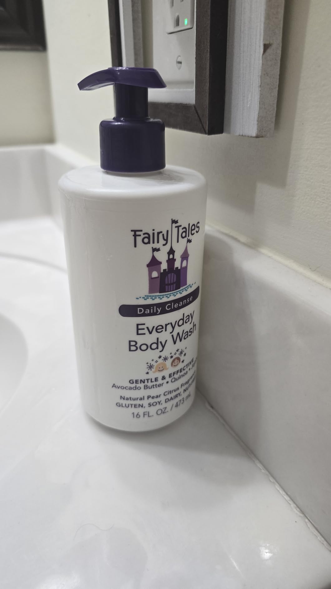Fairy Tales Daily Cleanse Kids Body Wash | Kids Soap With Gentle, Clean Natural Ingredients | Sulfate Free, Silicone Free, Body Wash for Boys and Girls - 16 oz