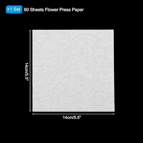 Miniatura 8 de PATIKIL Papel de prensa de flores de 6 x 6 pulgadas, 1 juego10 hojas de repuesto de papel secante absorbente reutilizable para manualidades, álbum