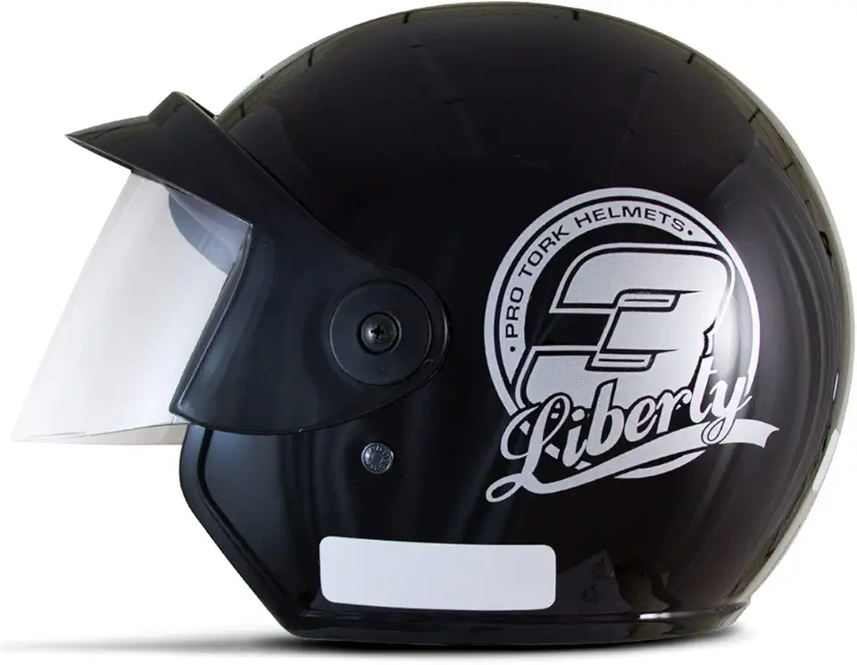 CAPACETE ABERTO PRO TORK LIBERTY 3 SOLID PRETO TAM. 60