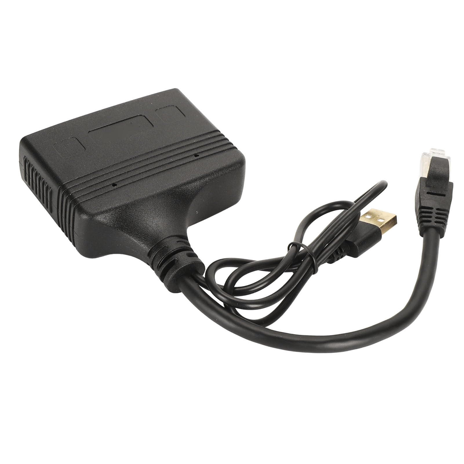 Ethernet Splitter 1 to 3 Speed 1000Mbps, RJ45 Network Adapter for Cat5/5e/6/7/8 Cable, 3 Devices Simultaneous Connection with Charging Support