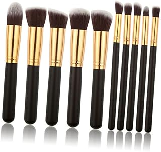 Juego de 10 brochas de maquillaje sintéticas ...