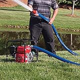 5m x 25mm (1 Inch) Diameter Layflat Discharge Pond Hose Pipe Lay Flat Submersible Pump Water Pump Hose, Blue - Image 6