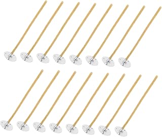 Veemoon 100pcs Candle Wicks Natural Braided Fiber with Beeswax Coating for DIY Candle Making Durable Wear Resistant Easy to Use and Store for Craft
