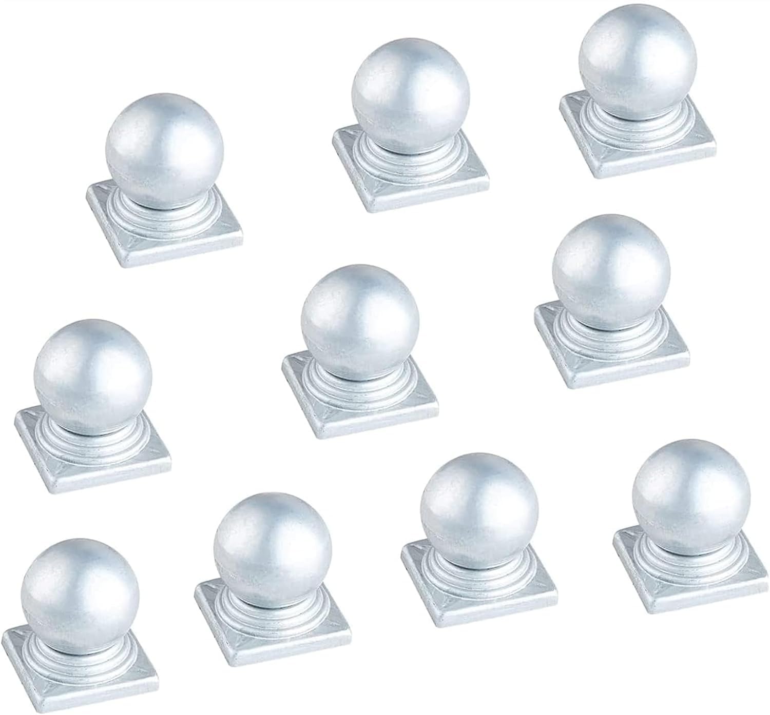 Capuchon de poteau de clôture en acier inoxydable lot de 10 pour jardin