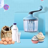 Vista 6 de Egg Whisk &Separators Plastic Hand Crank Push Whisk Blender for Home - Versatile Tool for Egg Beater, Milk Frother, Hand Push Mixer Stirrer