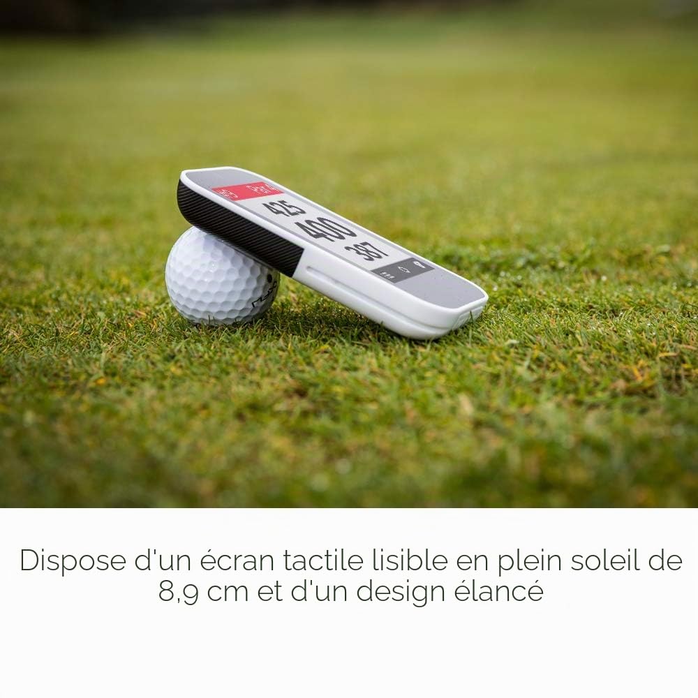 Garmin Approach G80 GPS de Golf Portable Tout-en-Un avec Moniteur de Lancement intégré, écran Tactile 3,5", Noir/Blanc