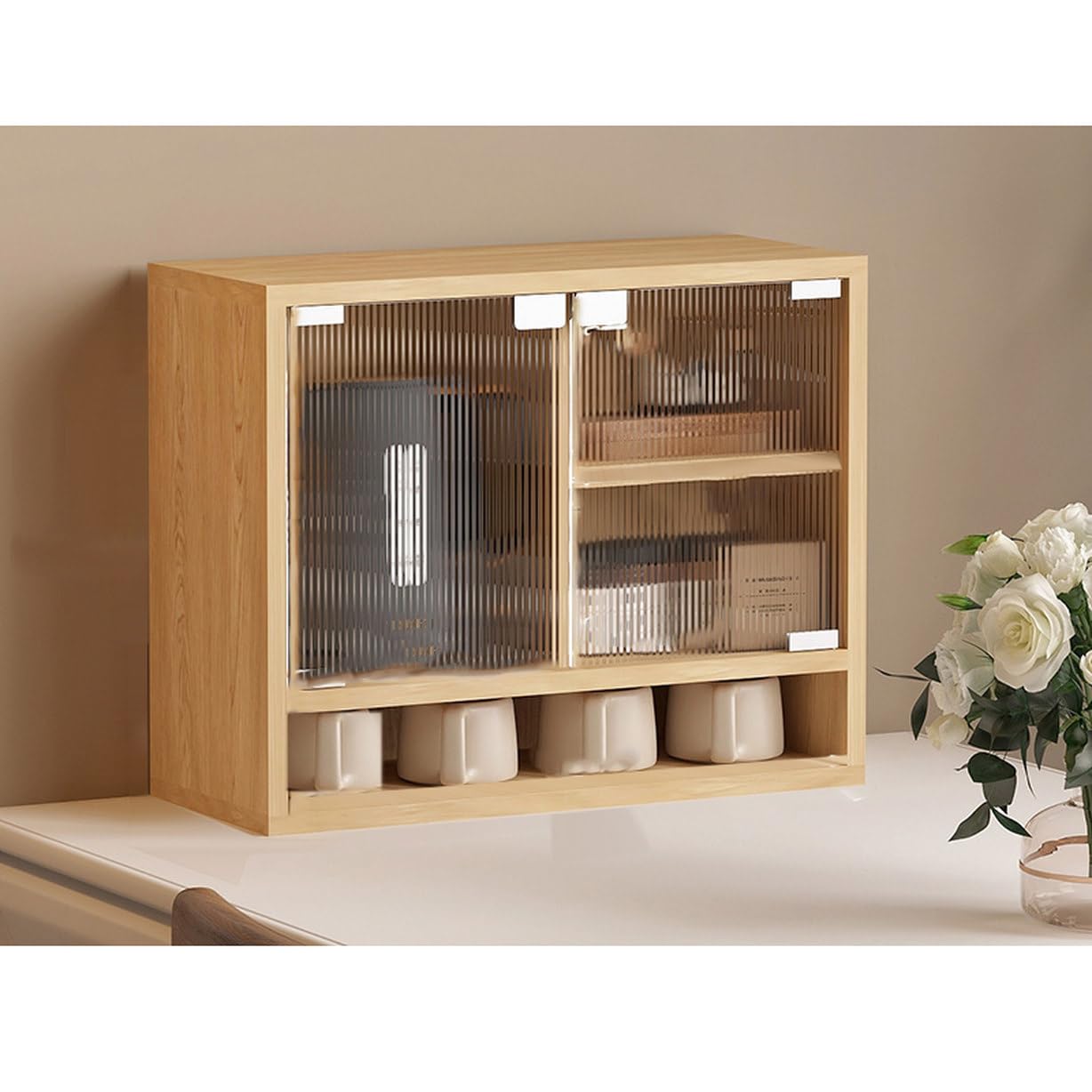 木製 食器棚・キッチンカウンター Amazon｜MJKQ9 食器棚 キッチン収納 木製 大容量 キッチンカウンター