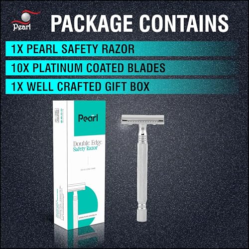PEARL Store Pearl Shaving Double Edge Safety Razor, 4 Inch, 1 ml - Image 5