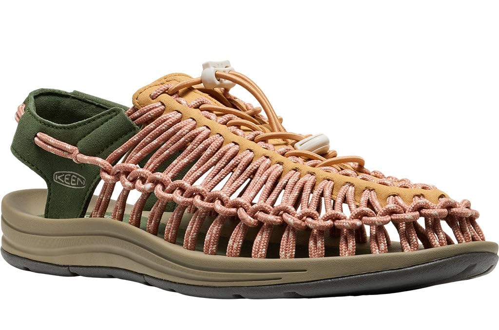 KEEN (キーン) メンズ ユニーク クラシック コード2本 サンダル, オークバフ/ブロンズグリーン。, 27.5 cm