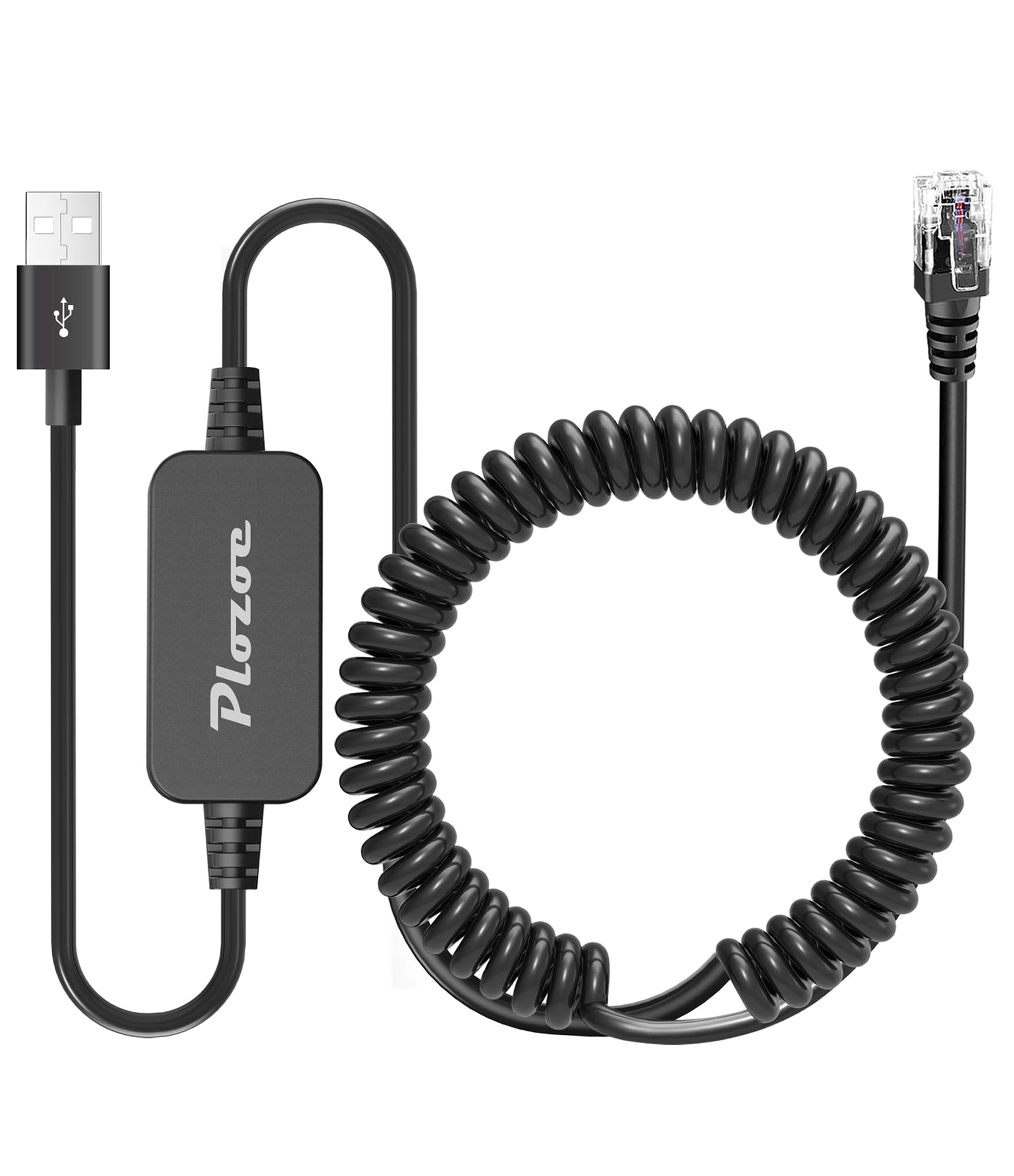 Radar Detector Cable with USB 2.0 to RJ11 Plug,Power Cable for Radar Detectors,USB 5V-12V Power Cable,for Escor t Unide Radenso XP Beltronics Cobr Whistler Radar Detector (RJ11-6.56FT)