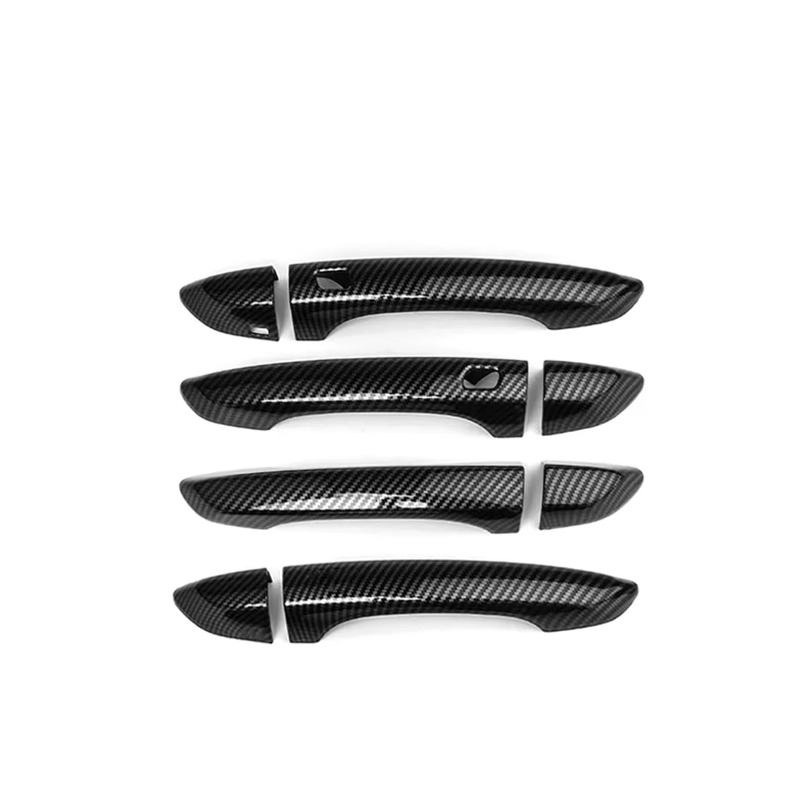 Rdwspli Carbon Fiber Exterior Handle Shell Compatible With Kia For Stinger 2018-2023 Door Handles Covers Left Hand For Drive Right Hand For Drive 8Pcs Abs Exterior Car Accessories