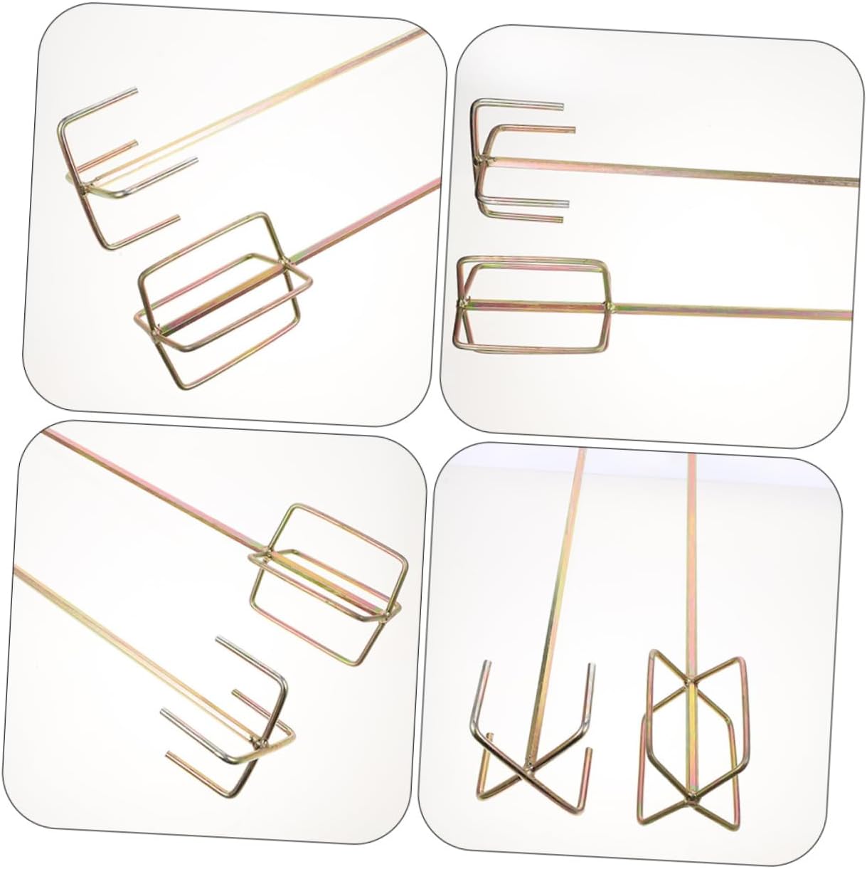 2pcs Mixers Multi-function Stirring Rods for Drilling and Mixing Paints Epoxy and for Power Drill Use