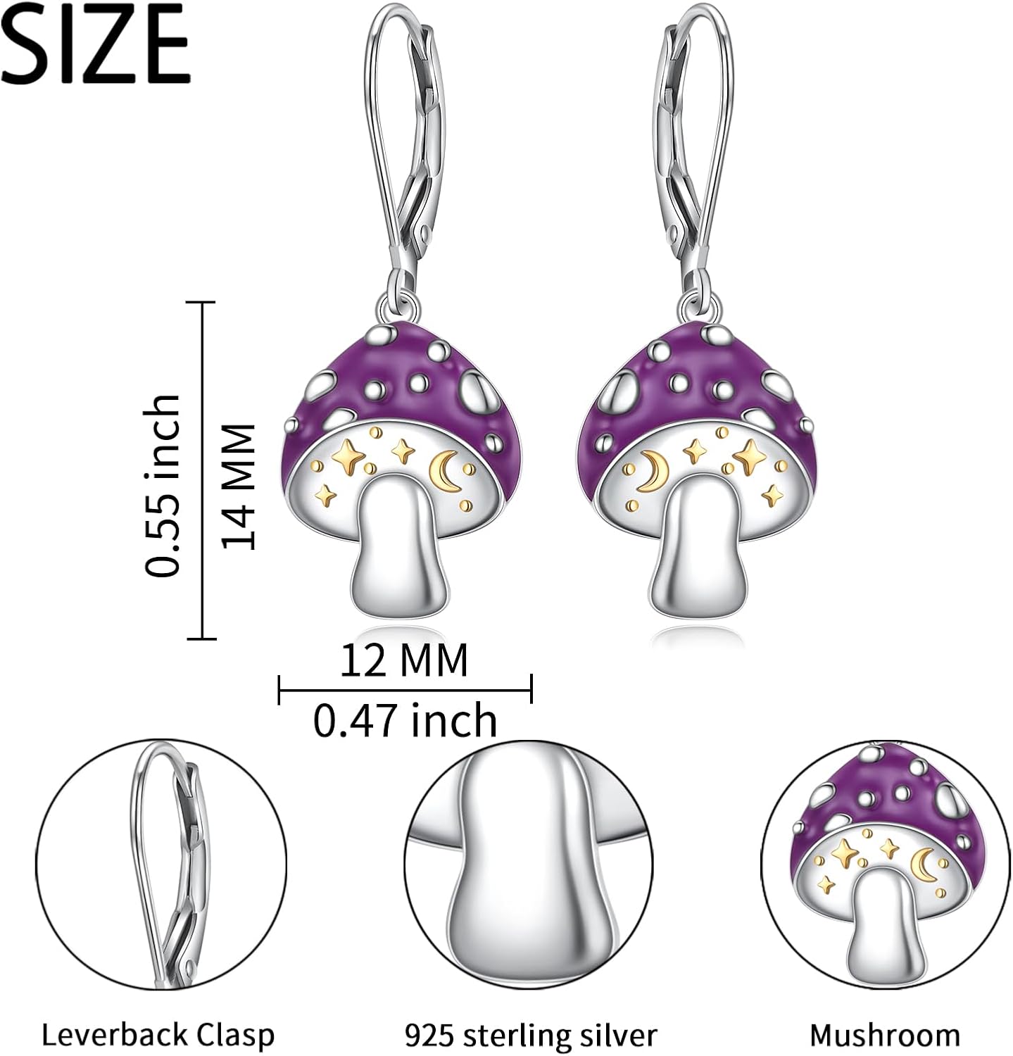 Alphm 925 Sterling Silver Lotus/Tulip/Scottish Thistle Flower Earrings for Women Lotus/Tulip/Scottish Thistle Flower Jewelry for Mom Wife Daughter Sister