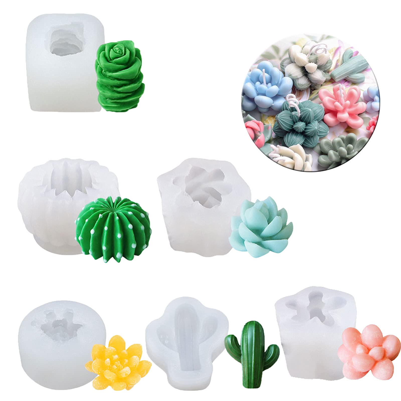 Amazon.co.jp: Timisea 多肉植物シリコンモールド DIY サボテン