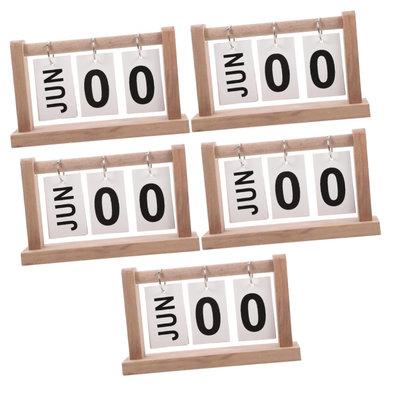 SEWACC 5 Piezas baratijas de calendario accesorios para escritorio calendario de escritorio decoración oficina decoración calendario perpetuo para calendario de pie