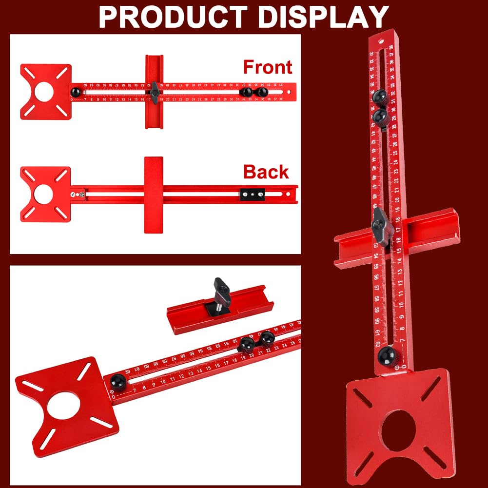 Soporte De Ranura Para Fresadora, Plantilla De Fresadora Ajustable Aleacion De Aluminio Facil De Usar Para Maquina De Corte Plantilla De Herrajes Verde Con Base